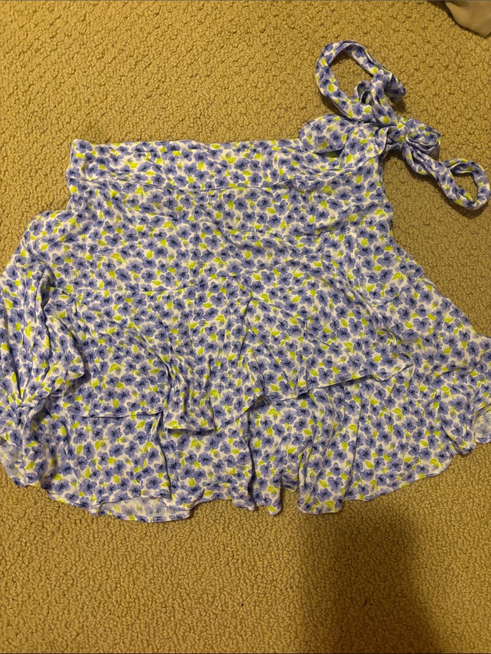 Forever 21 Lavender Floral Tie-Strap Sundress